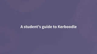 A student's guide to Kerboodle