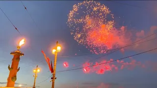 Victory Day Fireworks 2023 in St Petersburg, Russia