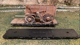 Making your own flat cars for model railroads