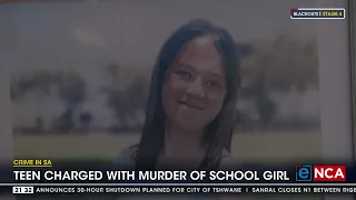 Teen charged with murder of school girl