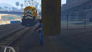 Longest train in GTA V #gta5  #shorts