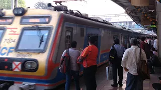 India's 1st Ever Air Conditioned EMU Local Captured Departing Dadar Station!!!