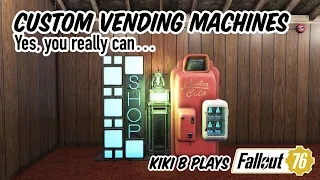 Creating Amazing Magical Custom Vending Machines! | Camp Building Tutorial | Kiki B Plays Fallout 76