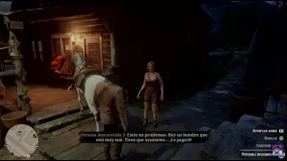 Red Dead Redemption 2 Ayuda a una mujer del Bar