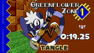 SRB2 v2.2.10 - Greenflower Zone 1 in 0:19.25 (Tangle)