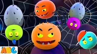 🕷Five Spooky Spiders Crawling On The Web | Best Nursery Rhymes for Toddlers