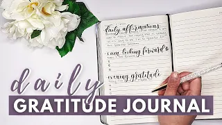 Daily gratitude journal exercises and prompts that ANYONE can try