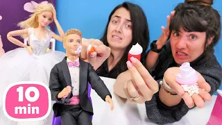 Sevcan ve Ümit ile kuaför kafe videoları - özel bölümler. Barbie oyunları