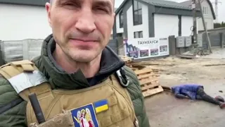 Мирні мешканці Бучі лежать прямо посеред вулиці: Кличко показав нелюдські злочини росіян під Києвом