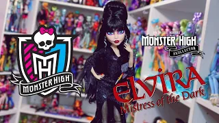 Adult Collector Monster High Skullector Elvira Mistress of the Dark Unboxing and Review!