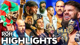 The Biggest Christmas Surprise Tag Match Ever: ROH Wrestling Highlights