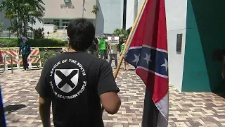 Counter protester arrested outside Hollywood City Hall