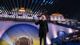 US-Präsident Biden wie ein Rockstar in Polen: "Die Ukraine bleibt frei"