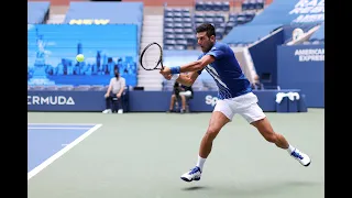 No crowd? No problem! Novak Djokovic is bringing the noise to US Open 2020!