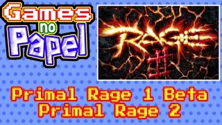 Games no Papel - Avatares e Dinossauros - Primal Rage 1 e 2
