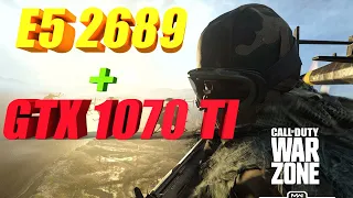 xeon e5 2689 gtx 1070 Ti | тест | call of dury warzone