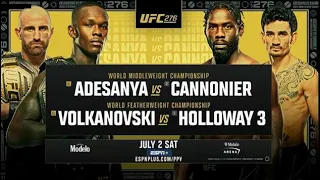 UFC 276 Adesanya v Cannonier OFFICIAL TRAILER MUSIC "NO EASY WAY OUT" (Vocal Cut/Original Audio)