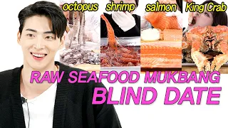 [Director's Cut] Raw Seafood Mukbang 2-on-4 Blind Date with Good-looking YouTubers