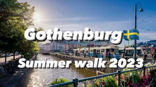 Sweden Walking Tour - Gothenburg July 2023 4K