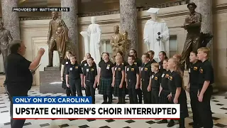 Upstate children's choir interrupted during performance in Washington