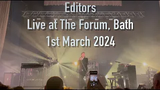 Editors Live at the Forum, Bath