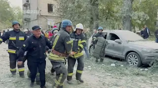 Ліківдіція наслідків ворожих обстрілів у м. Запоріжжя (інтершум)