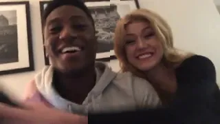 Katherine McNamara in Joseph David-Jones Instagram Live - February 11th