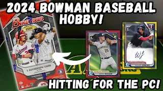BOWMAN RELEASE DAY! 2024 Topps Bowman Baseball Hobby Box Review!