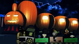 Halloween - halloween train -Train Cartoon for children - toy factory - pumpkin train