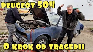 Peugeot 504 O krok od tragedii