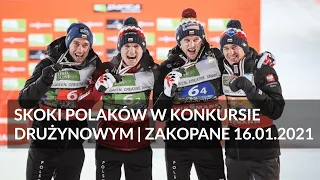 SKOKI POLAKÓW PŚ ZAKOPANE 2021 KONKURS DRUŻYNOWY | DRUGIE MIEJSCE POLSKIEJ DRUŻYNY