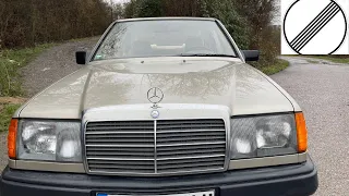 Mercedes-Benz W124 230E Top Speed Drive on German Highway