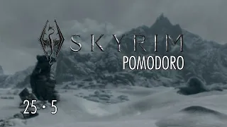 STUDY in SKYRIM — Pomodoro 25/5 — The Elder Scrolls Skyrim #ASMR #Pomodoro