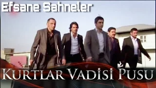 Kurtlar Vadisi Pusu - Polat Alemdar Memati Baş  Abdülhey Çoban Cahit Ve  Kara  Efsane Sahneler