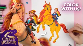 Coloring Unicorn Academy Characters! 🎨🦄 | Activites for Kids