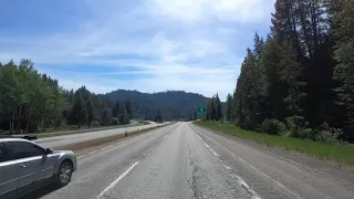 4K Driving from Lake Coeur d'Alene to Kellogg, Idaho