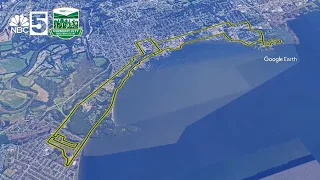 Bird's eye view of the 2024 Vermont City Marathon