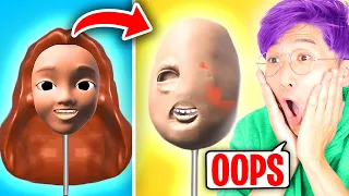 Can We SCULPT PEOPLE While BLINDFOLDED In This FUNNY iPHONE APP? (LANKYBOX FAIL MOMENTS!)