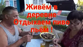 Мы ЖИВЁМ в ДЕРЕВНЕ Коптим рыбу Вкусный ужин Отдыхаем пиво пьём