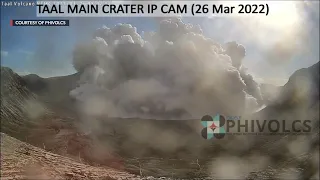 Taal Volcano's phreatomagmatic eruption on March 26