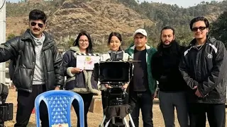 New Nepali movie Pujar Sarki Shotting First Vlog  -, Paul Shah, Pradeep khadka, Aaryan Sigdel.