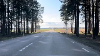 Stress Relieving Ambient Drive on the Swedish Countryside - No Music and No Talking