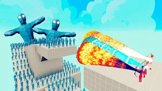 100x ICE ZOMBIE + 2x GIANT vs 3x EVERY GOD - Totally Accurate Battle Simulator TABS