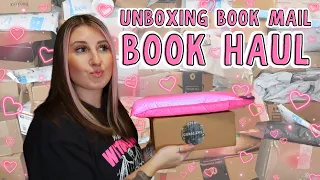 unboxing book mail + book haul ♡ every book i've gotten this year, special editions, & romance books