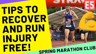 TIPS TO RECOVER AND RUN INJURY FREE.. working for MARATHON TRAINING CONSISTENCY!