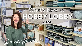 ALL NEW DECOR AT HOBBY LOBBY FOR 2024 | 40% OFF SPRING SHOP DECOR | SHOP WITH ME + HAUL