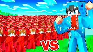 Ejército de 1000 DAGAR vs 1 Nacho MUTANTE en Minecraft