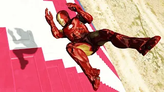 GTA 5 Random And Funny Fails #34 - (Iron Man - The Giant Stair Fails)