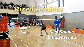LOKESH SANIA vs SASI KUMAR RITHU VARSHINI Mixed Doubles SemiFinals APT 2022 Ace Sports Zone Tanjore