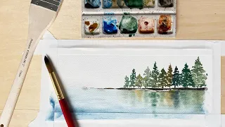 Watercolor Reflections Tutorial | Demonstrating how I paint simple reflections